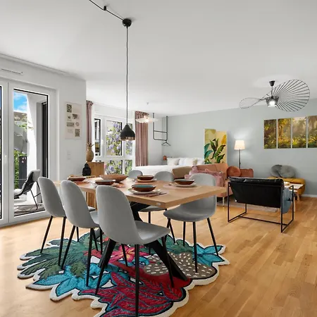 Apartment Jungle Deluxe - Parken Balkon Business Kids